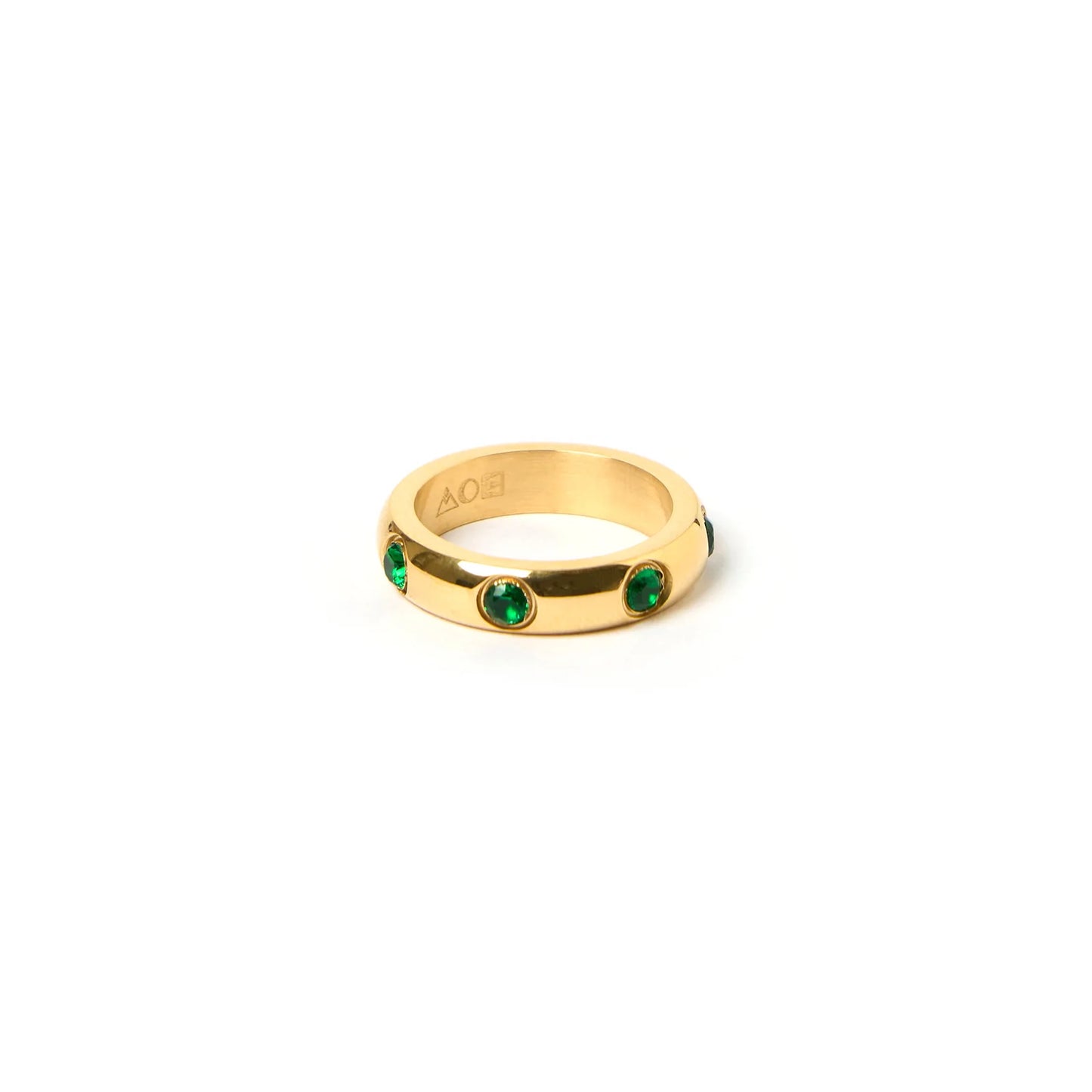 Arms Of Eve - Behati Ring - Gold / Emerald