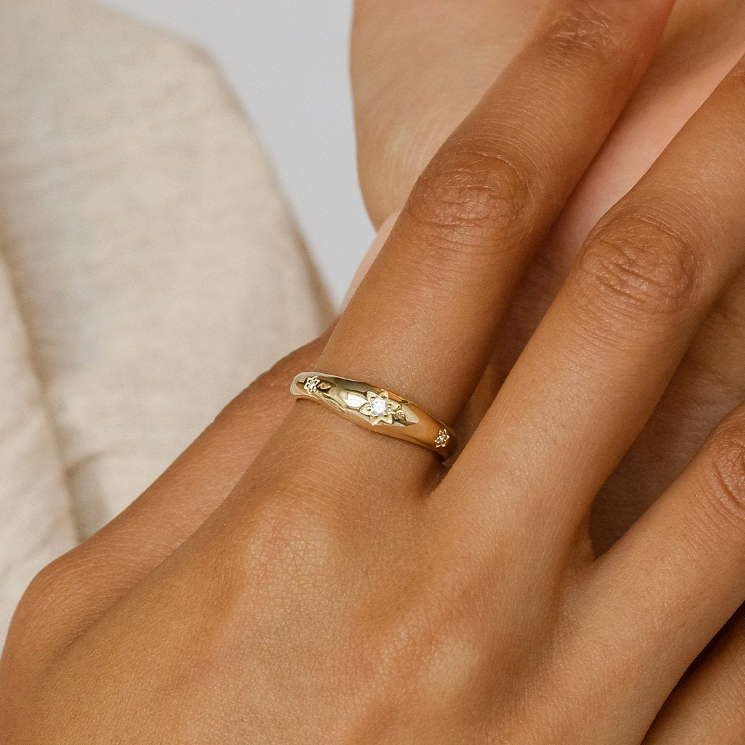 By Charlotte - Align Your Soul Ring - Gold