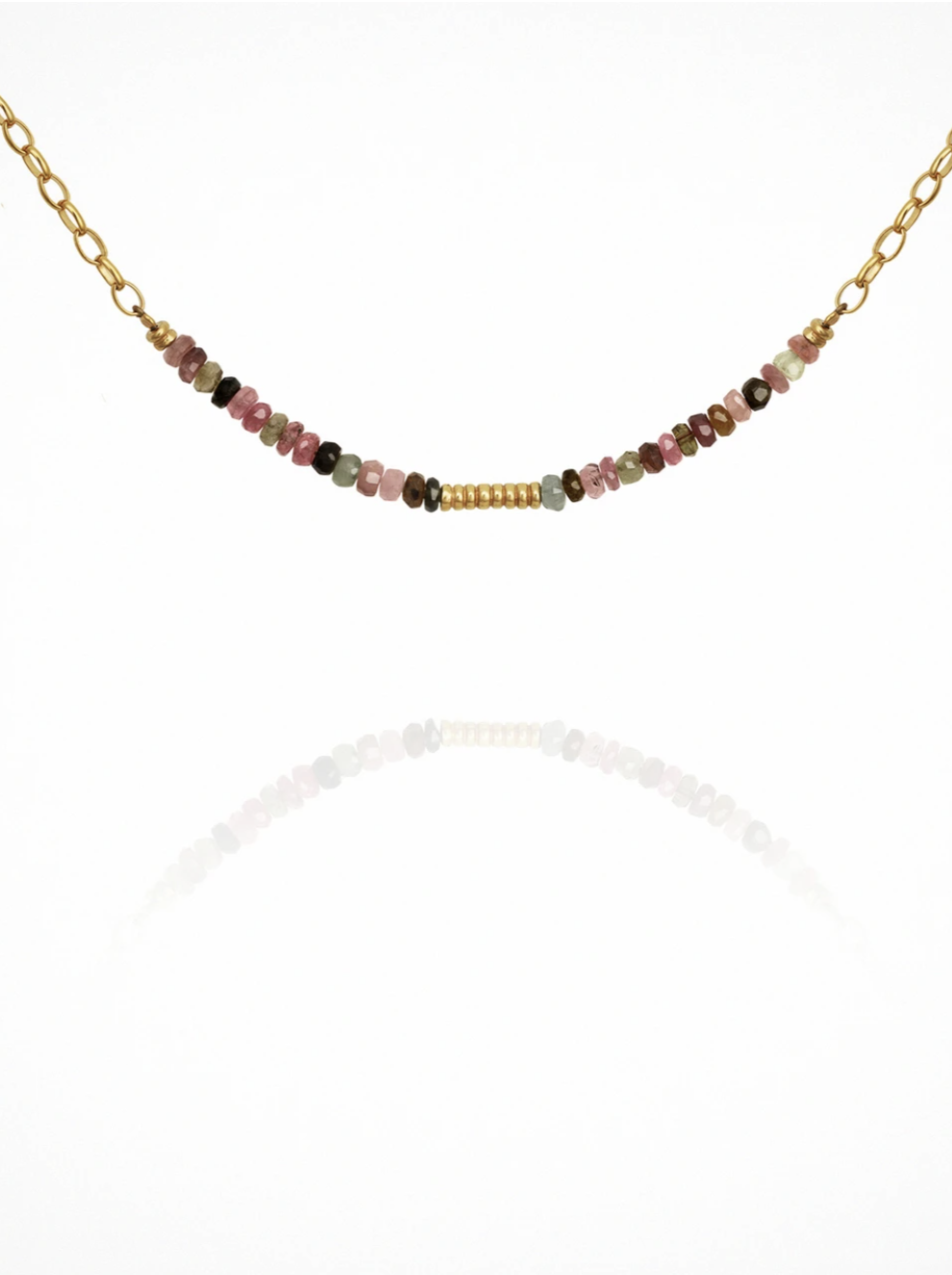 Rhodes - Necklace Tourmaline Gold