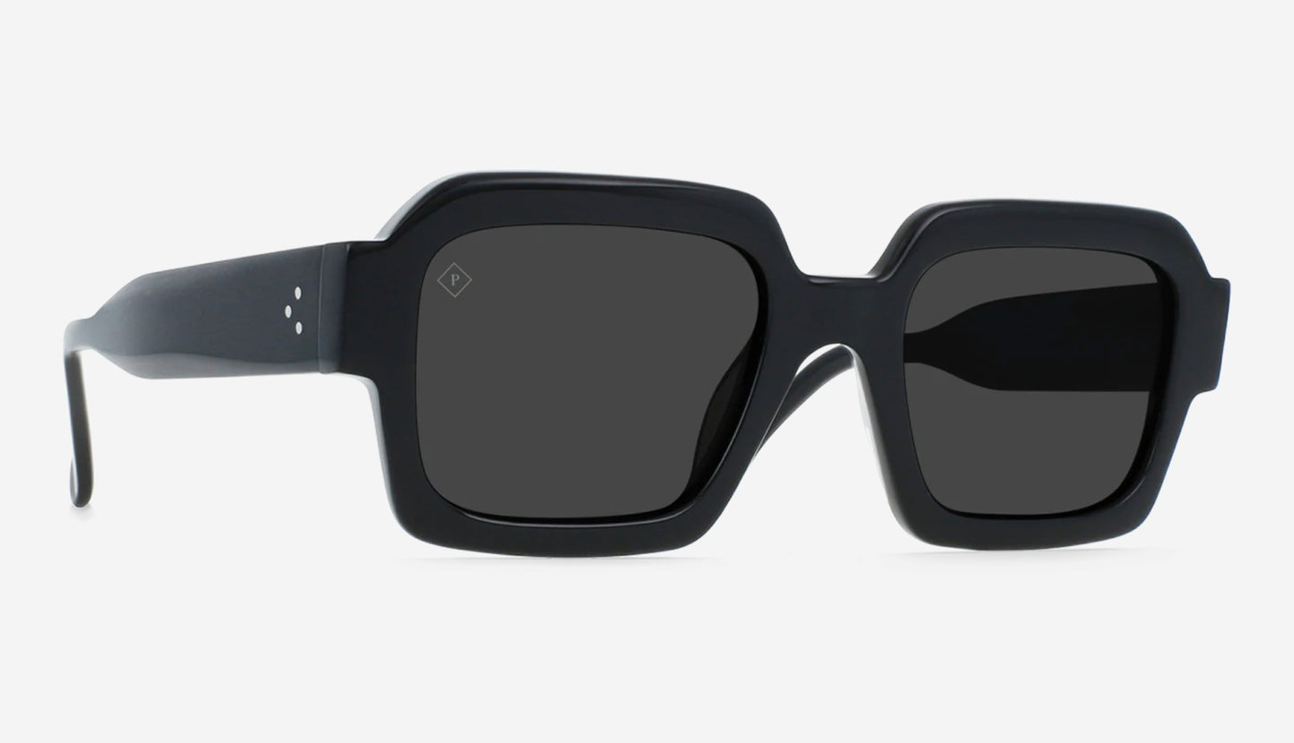 Raen - Mistiq - Crystal Black/Smoke Polarized