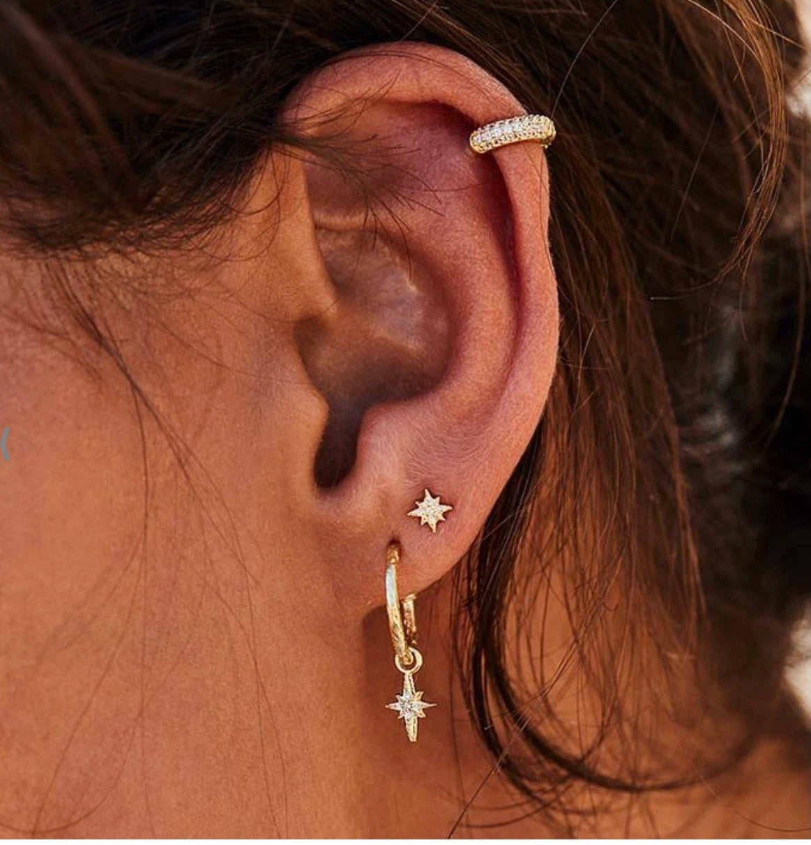 By Charlotte - Starlight Earrings - Gold