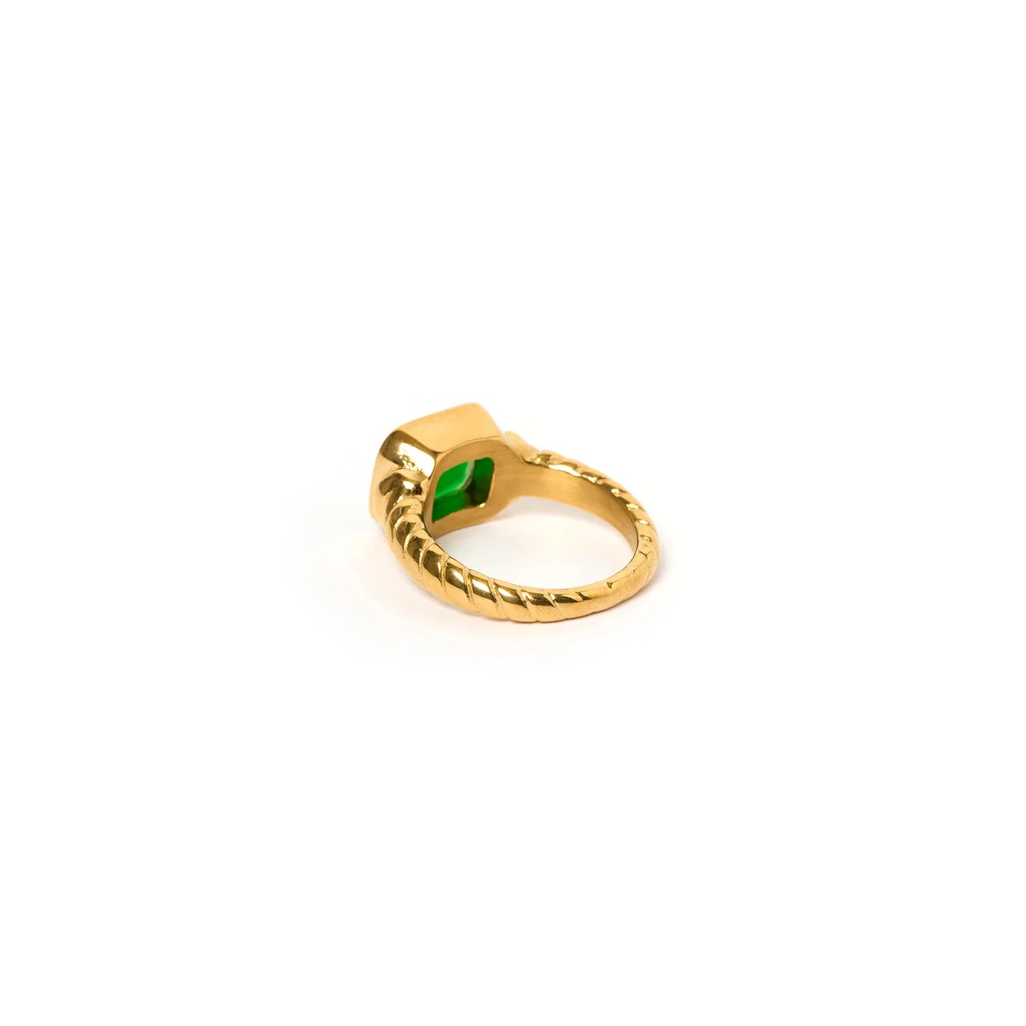 Arms Of Eve - Cleopatra Ring - Gold / Emerald