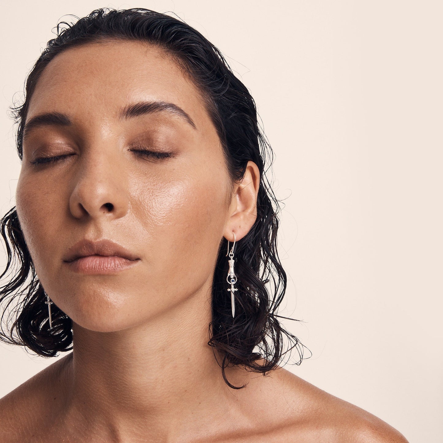 Temple Of The Sun - Alexa Earrings - Silver