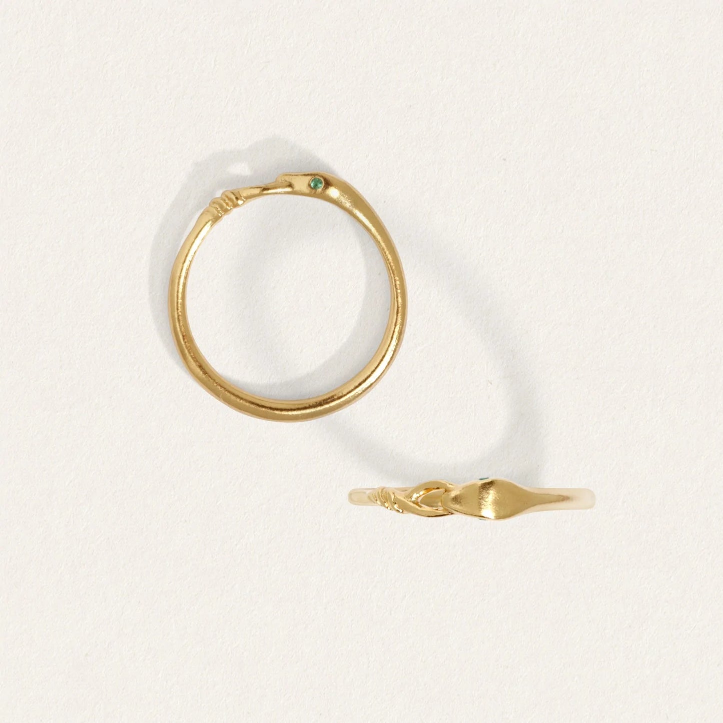 Temple of the Sun - Althea Emerald Ring - Gold