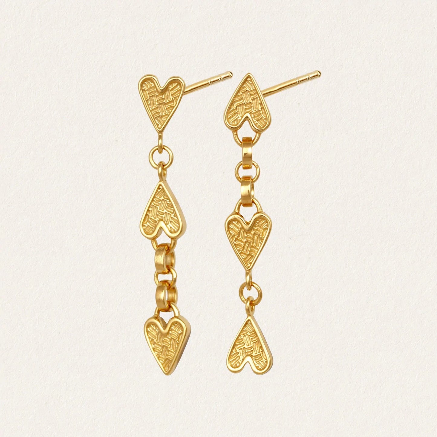 Temple of the Sun - Amore Earrings - Gold