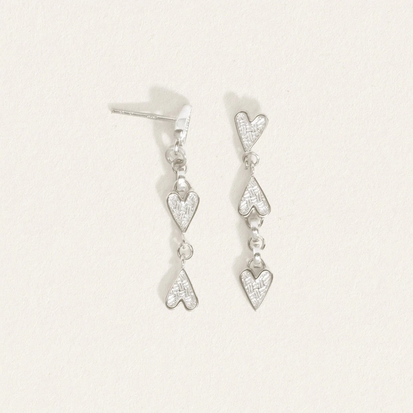 Temple of the Sun - Amore Earrings - Silver