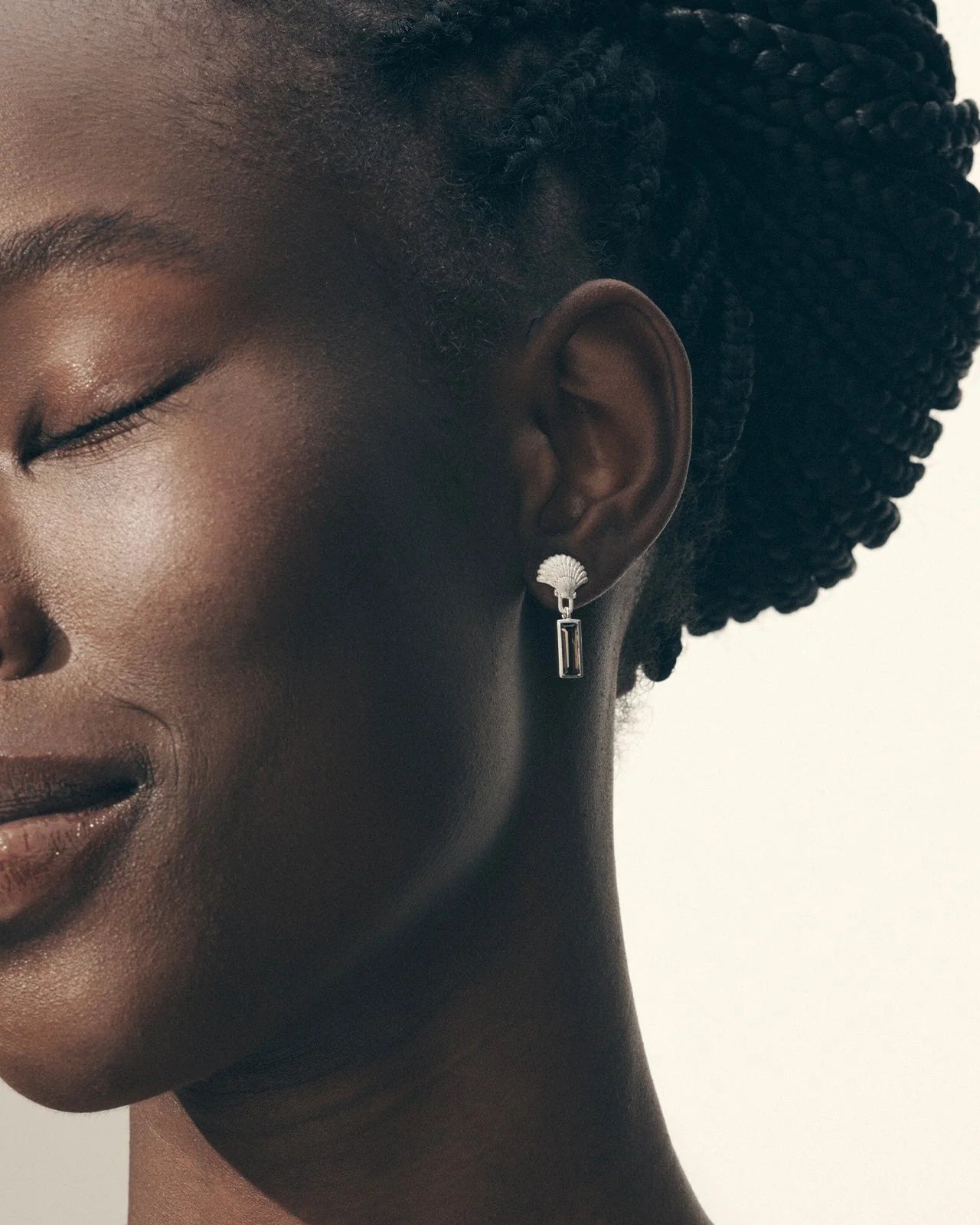 Temple Of The Sun - Hali Earrings - Silver