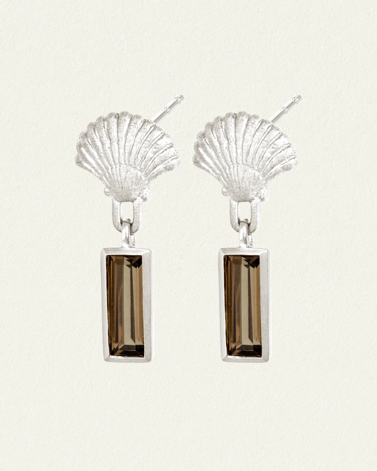 Temple Of The Sun - Hali Earrings - Silver