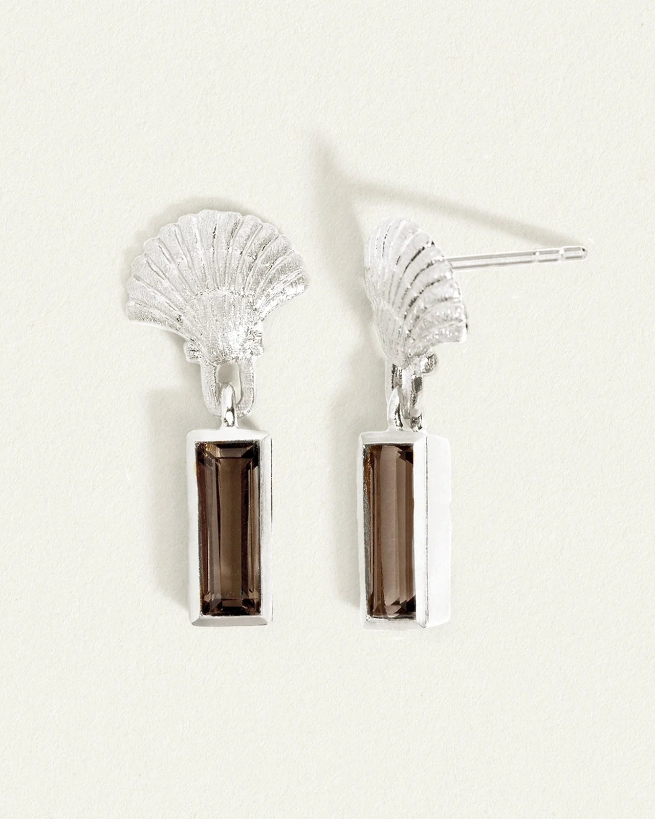 Temple Of The Sun - Hali Earrings - Silver