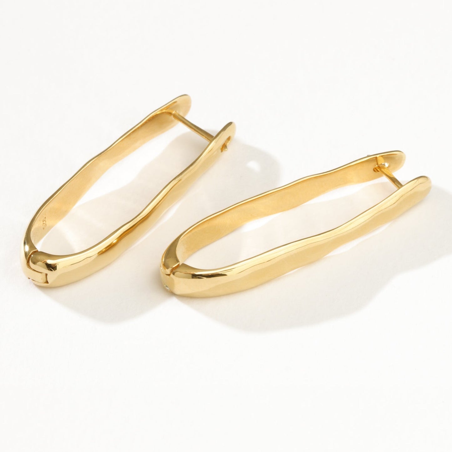 Temple Of The Sun - Kaolin Earrings - Gold