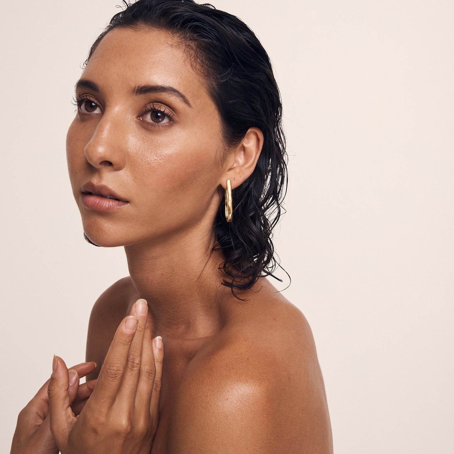 Temple Of The Sun - Kaolin Earrings - Gold