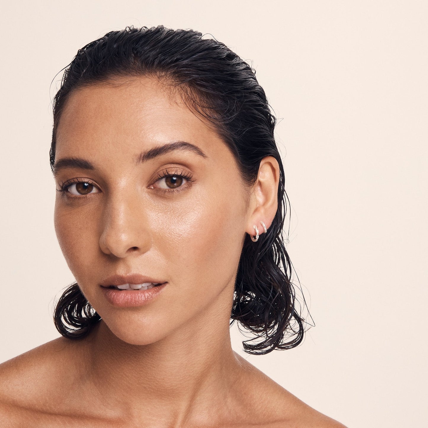 Temple Of The Sun - Omega - Small Hoops Silver