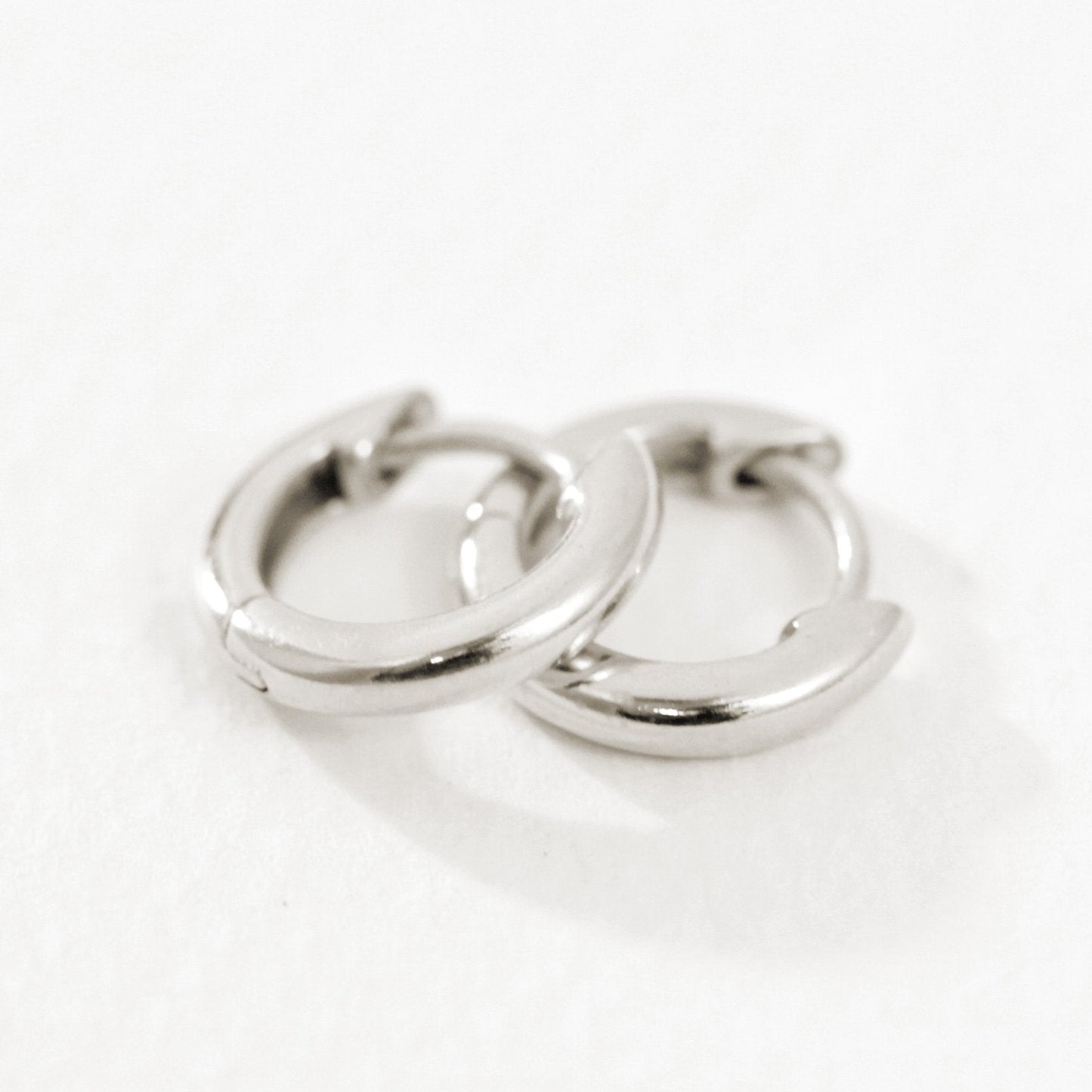 Temple Of The Sun - Omega - Small Hoops Silver