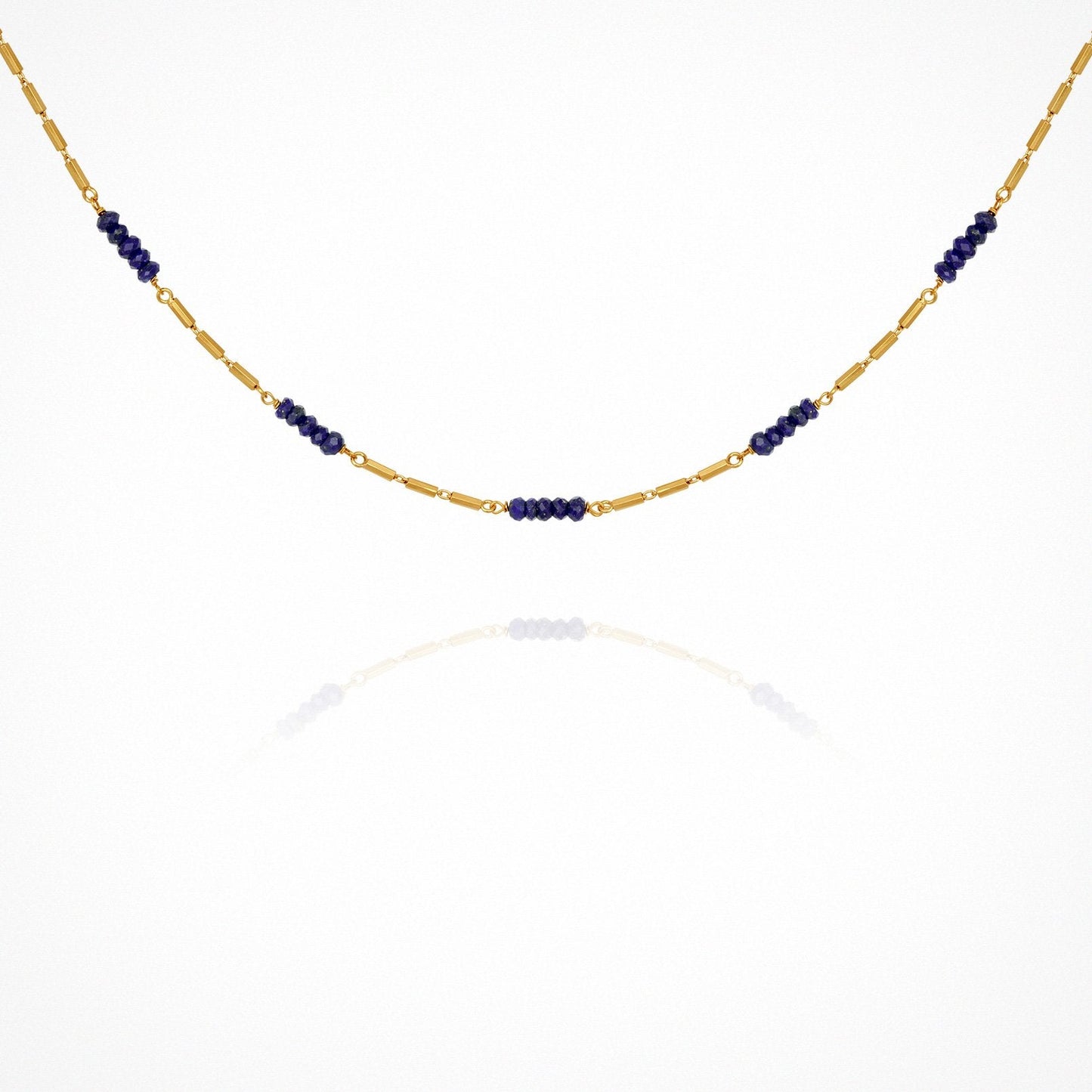 Riviera Necklace - Lapis / Gold