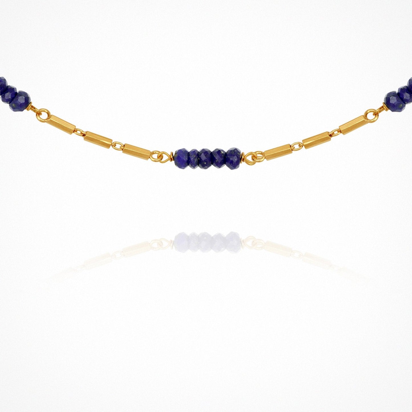 Riviera Necklace - Lapis / Gold