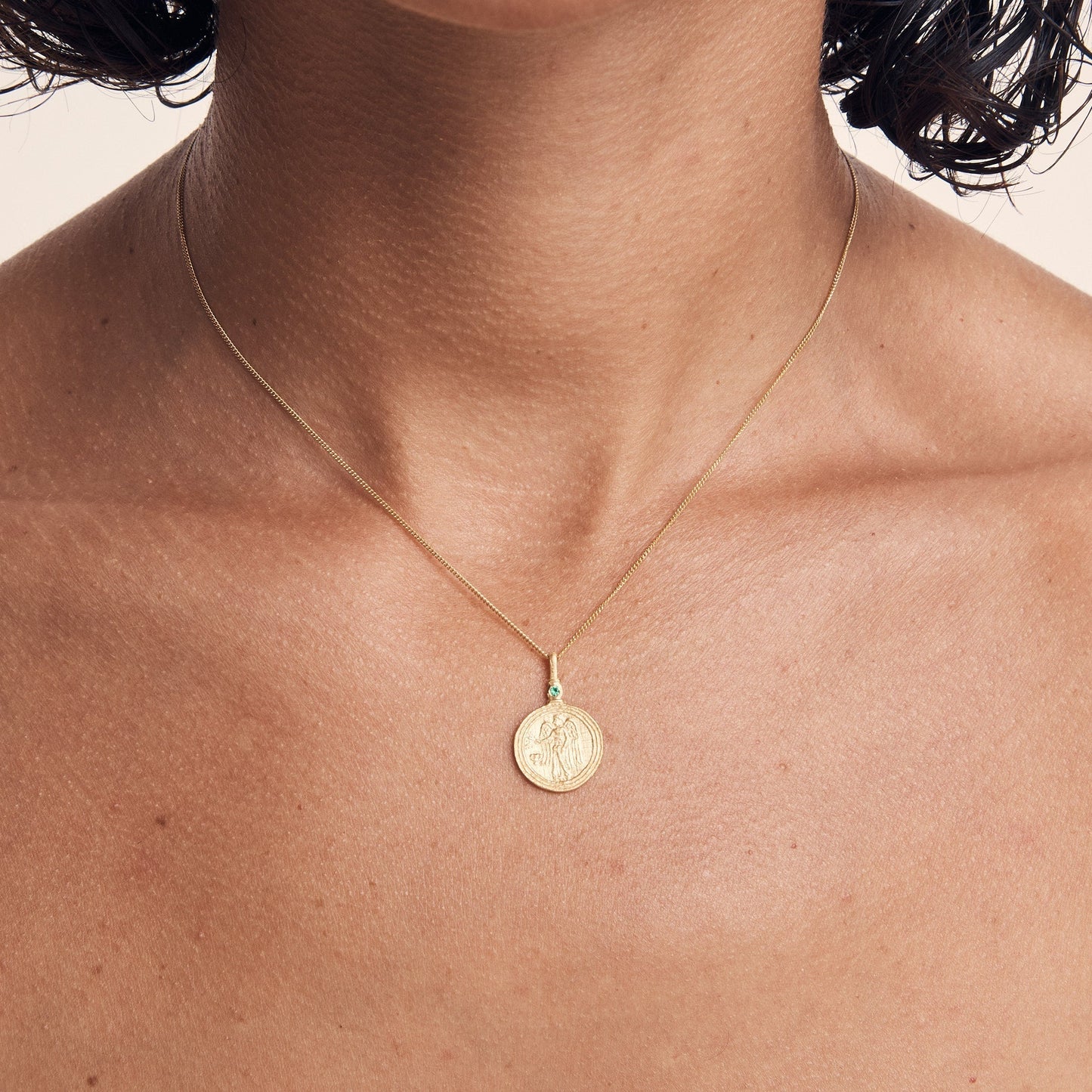 Temple Of The Sun - Serafina Coin Necklace - Gold