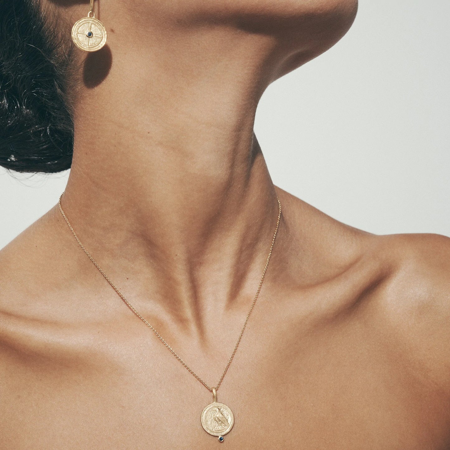Temple Of The Sun - Virago Coin Necklace - Gold