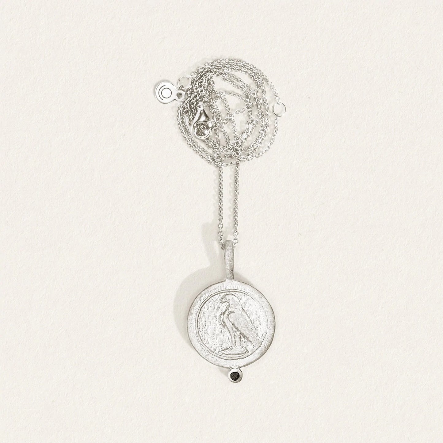 Temple Of The Sun - Virago Coin Necklace - Silver