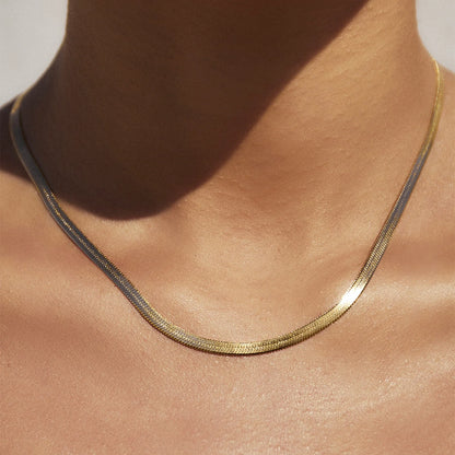Arms Of Eve - Sylvia Snake Chain Necklace - Gold