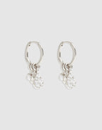By Charlotte - Ocean Mist Hoops - Silver