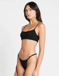 Bond-Eye Swim - Saint Strap Crop - Black Eco