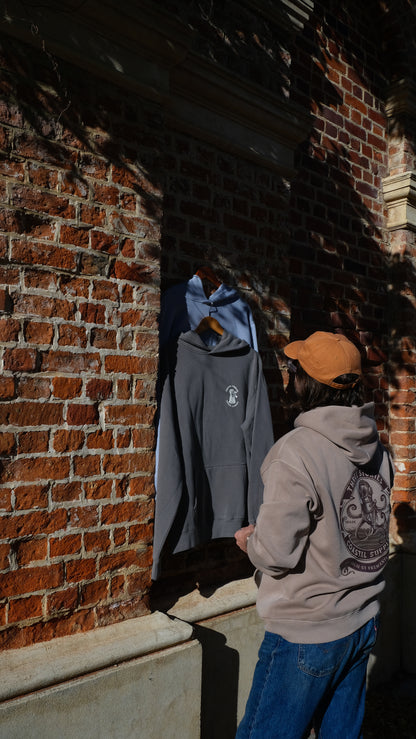 Three Stories - Occy Relaxed Hoodie - Faded Taupe
