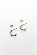 One Day In May - Amber Earrings - Gold