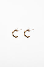 One Day In May - Amber Earrings - Gold