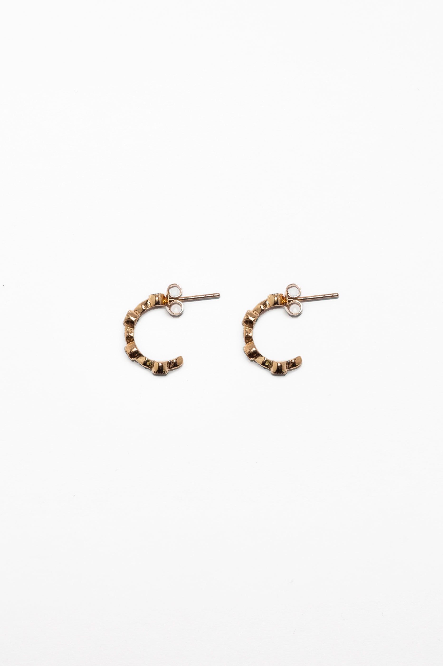 One Day In May - Amber Earrings - Gold