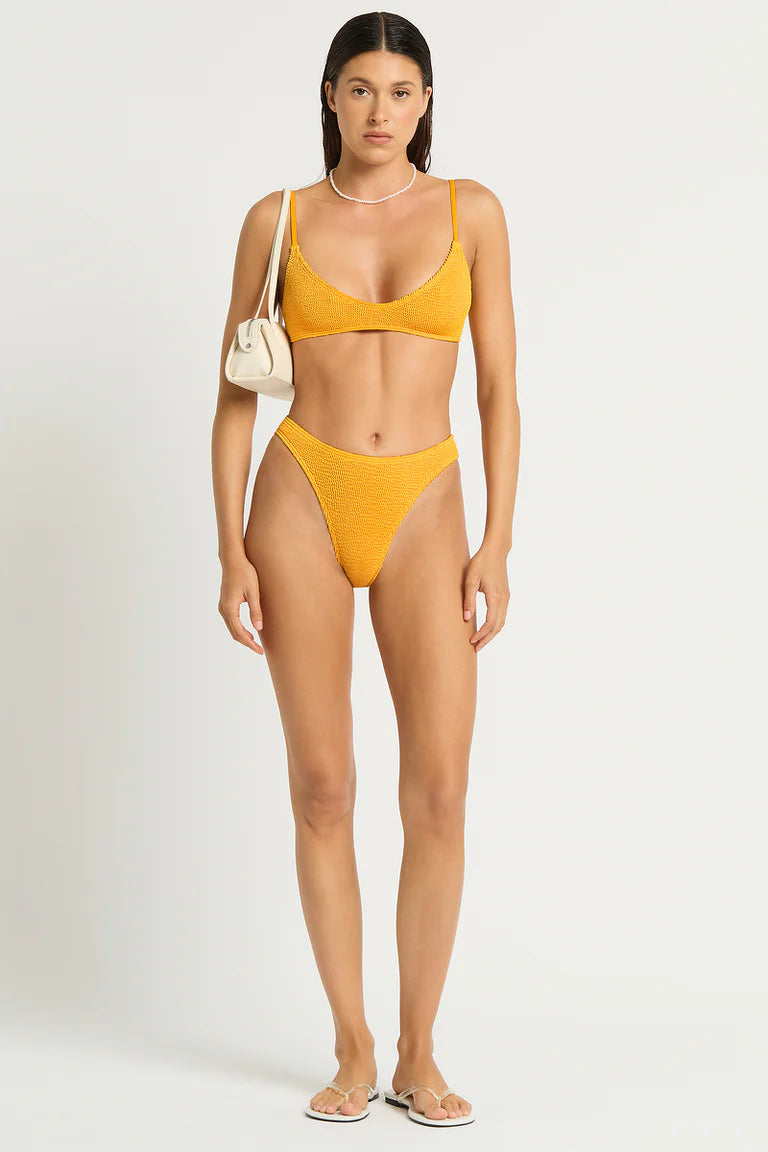 Bond-Eye Swim - Edwards Crop - Saffron Recycled