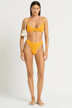 Bond-Eye Swim - Edwards Crop - Saffron Recycled