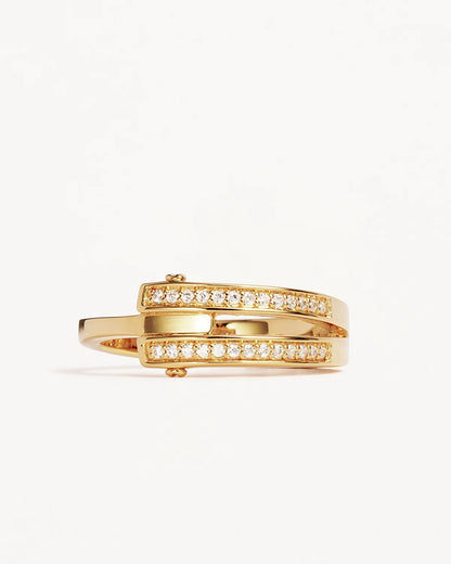 By Charlotte - Connect Deeply Ring - Gold