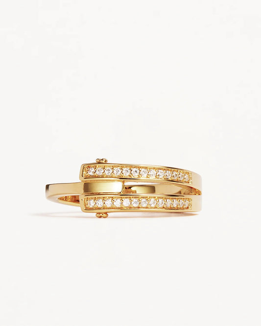 By Charlotte - Connect Deeply Ring - Gold