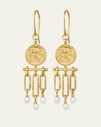 Temple Of The Sun - Palas Chandelier Earrings - Gold