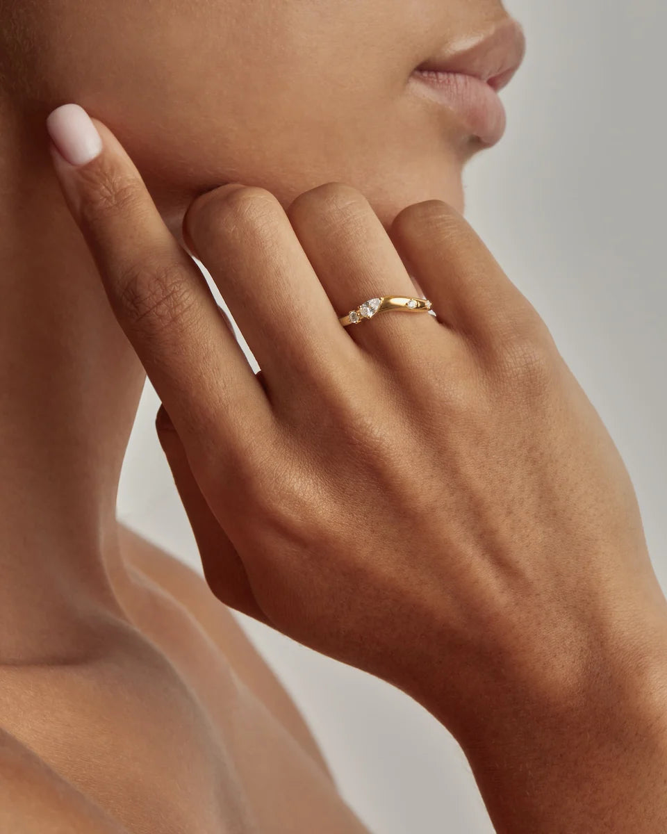 By Charlotte - Chasing Tides Ring - Gold