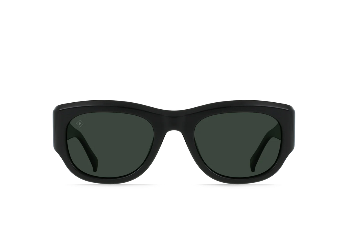 Raen - Lonso - Recycled Black/Green Polarized