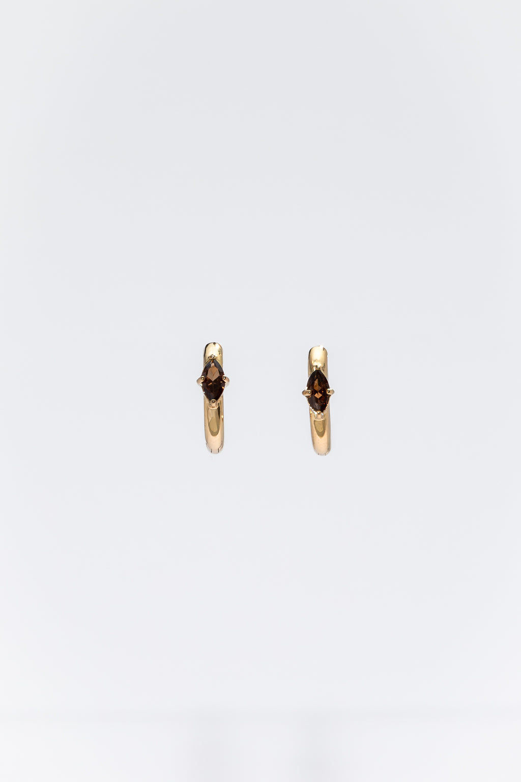 One Day In May - Armani Earrings - Gold - Coffee