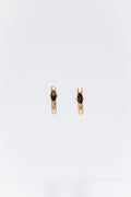 One Day In May - Armani Earrings - Gold - Coffee