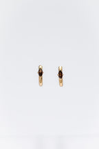 One Day In May - Armani Earrings - Gold - Coffee