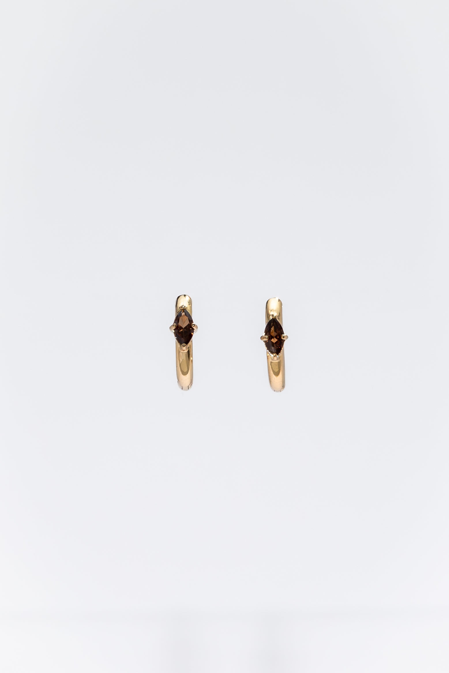 One Day In May - Armani Earrings - Gold - Coffee