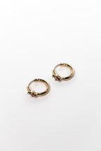 One Day In May - Armani Earrings - Gold - Coffee