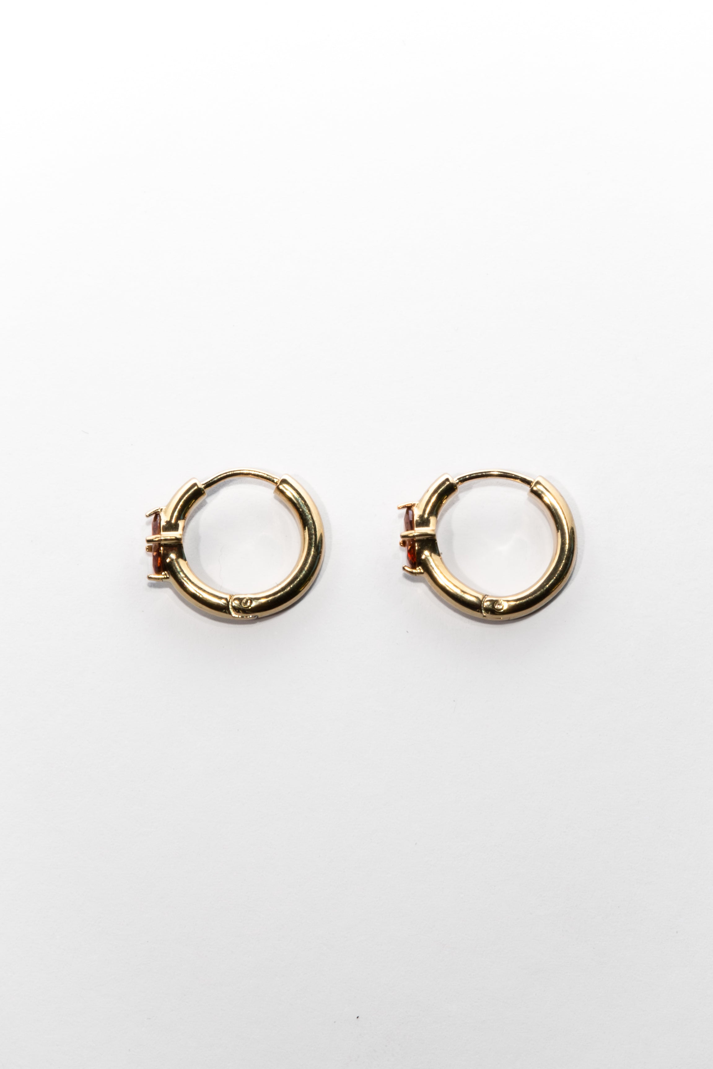 One Day In May - Armani Earrings - Gold - Coffee