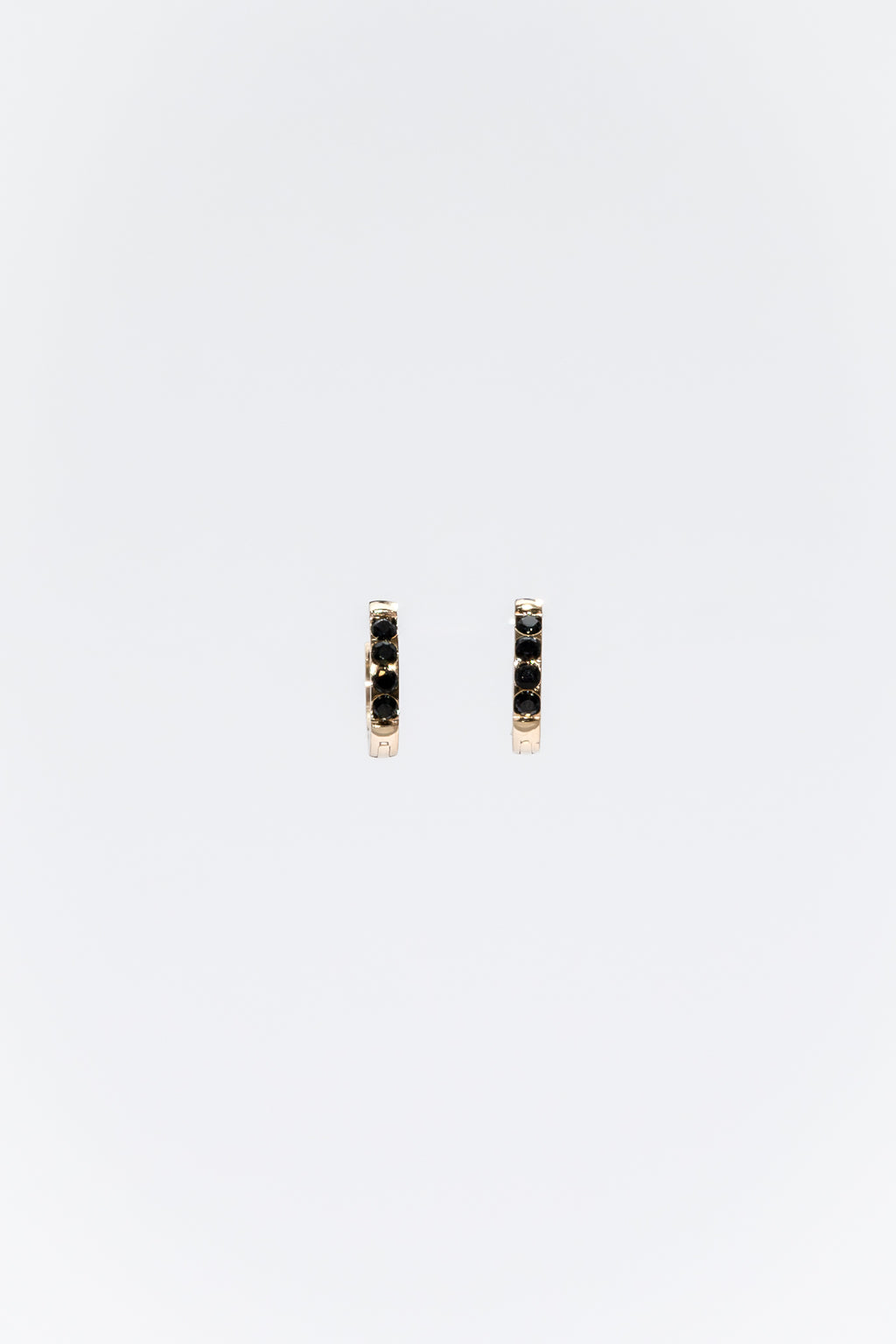 One Day In May - Aggie Earrings - Gold - Black