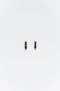 One Day In May - Aggie Earrings - Gold - Black