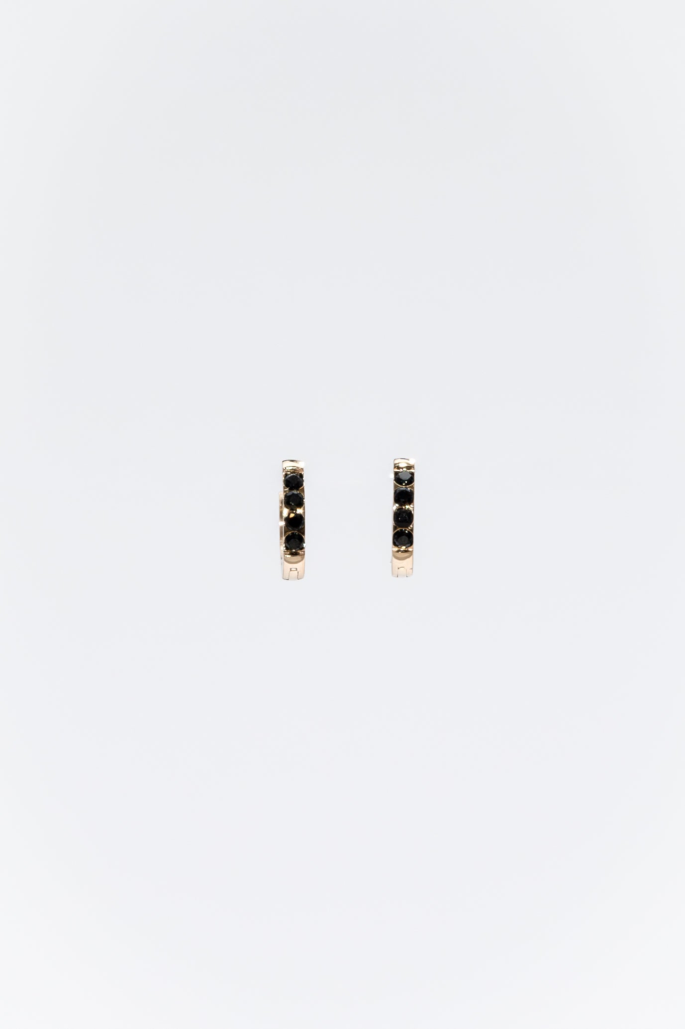 One Day In May - Aggie Earrings - Gold - Black