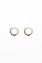 One Day In May - Aggie Earrings - Gold - Black
