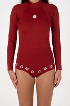 Inner Relm - Flower Chain Springsuit - Wine Red
