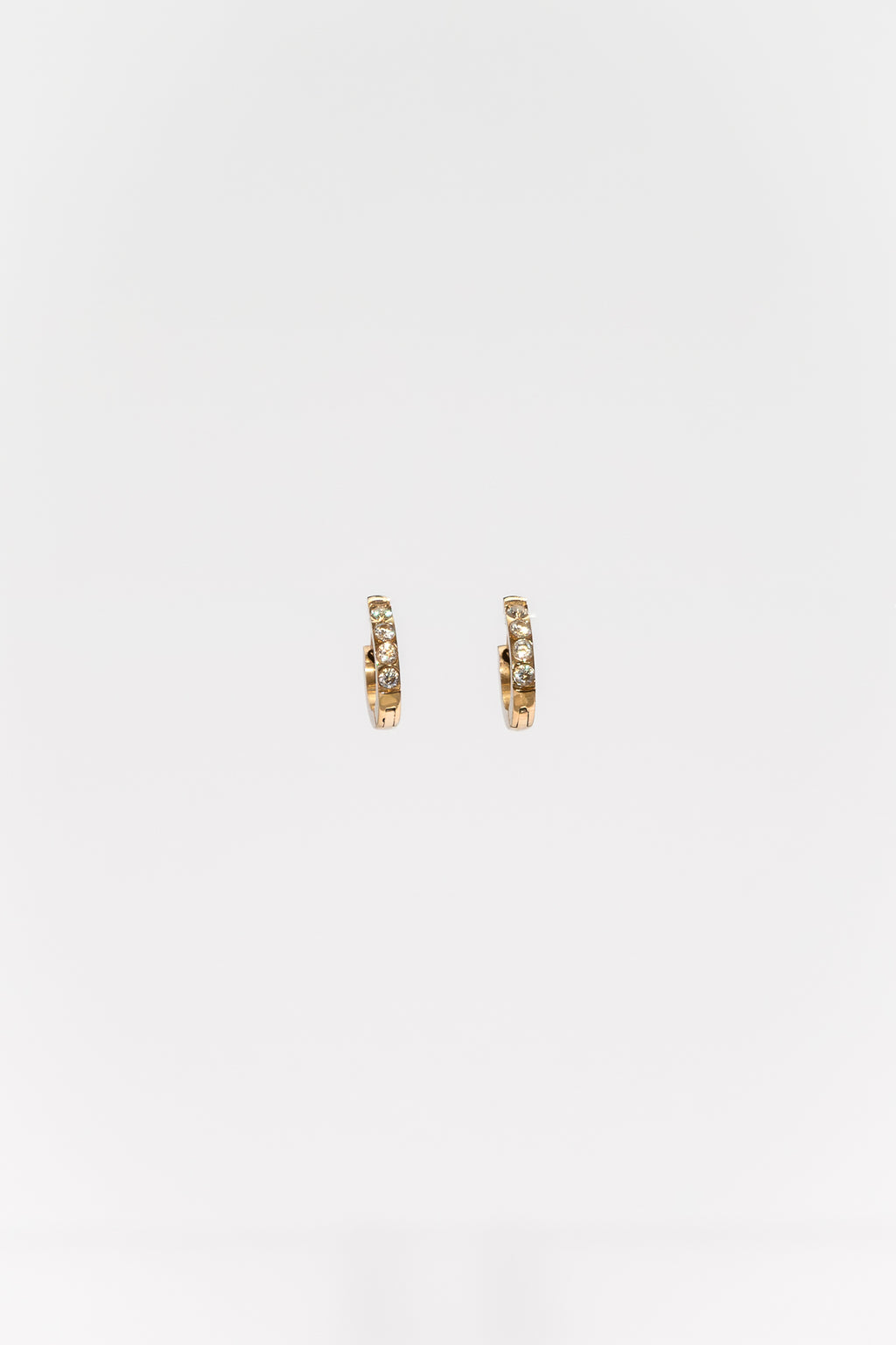 One Day In May - Aggie Earrings - Gold - Clear