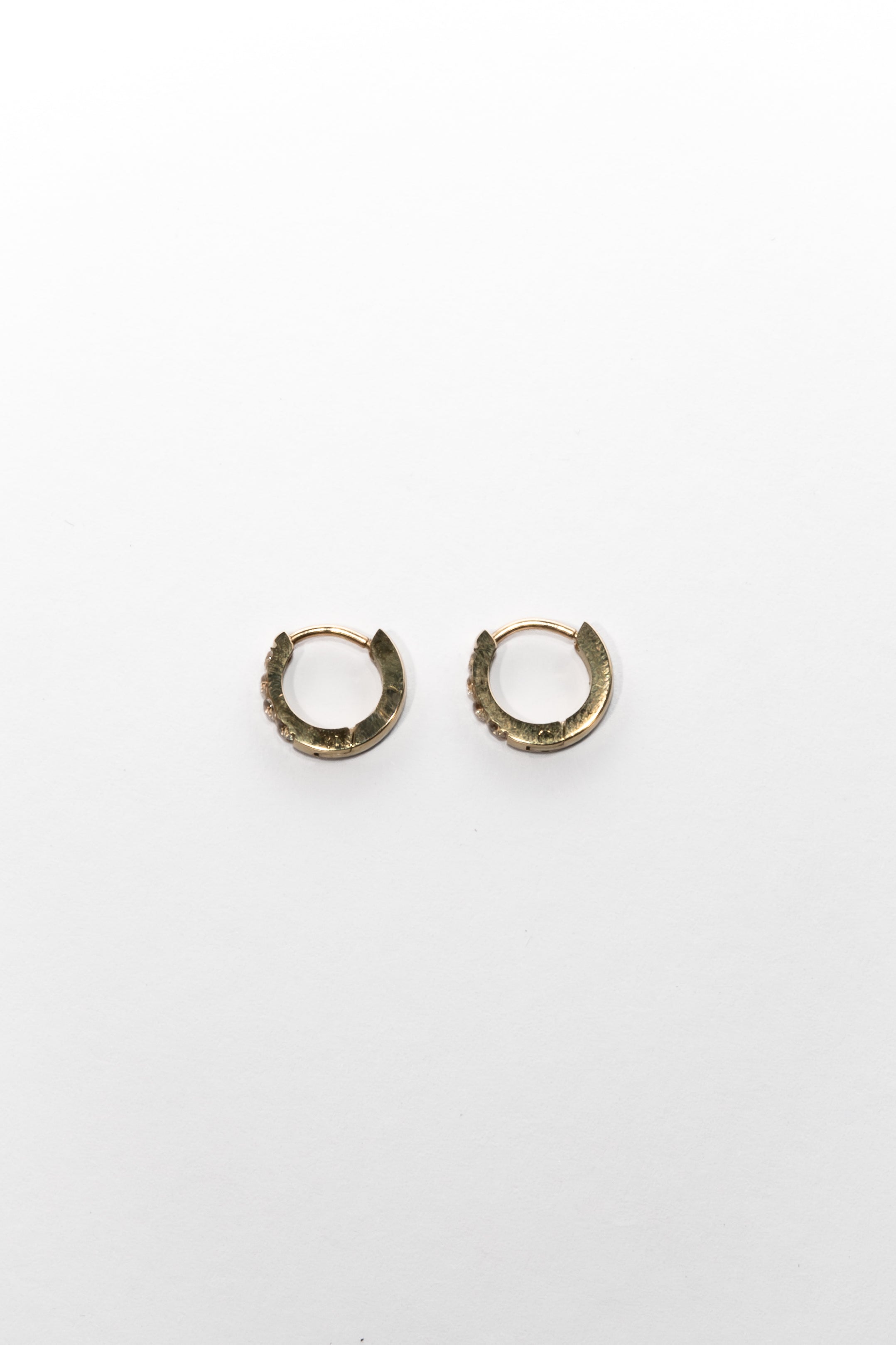 One Day In May - Aggie Earrings - Gold - Clear
