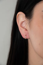 One Day In May - Aggie Earrings - Gold - Clear